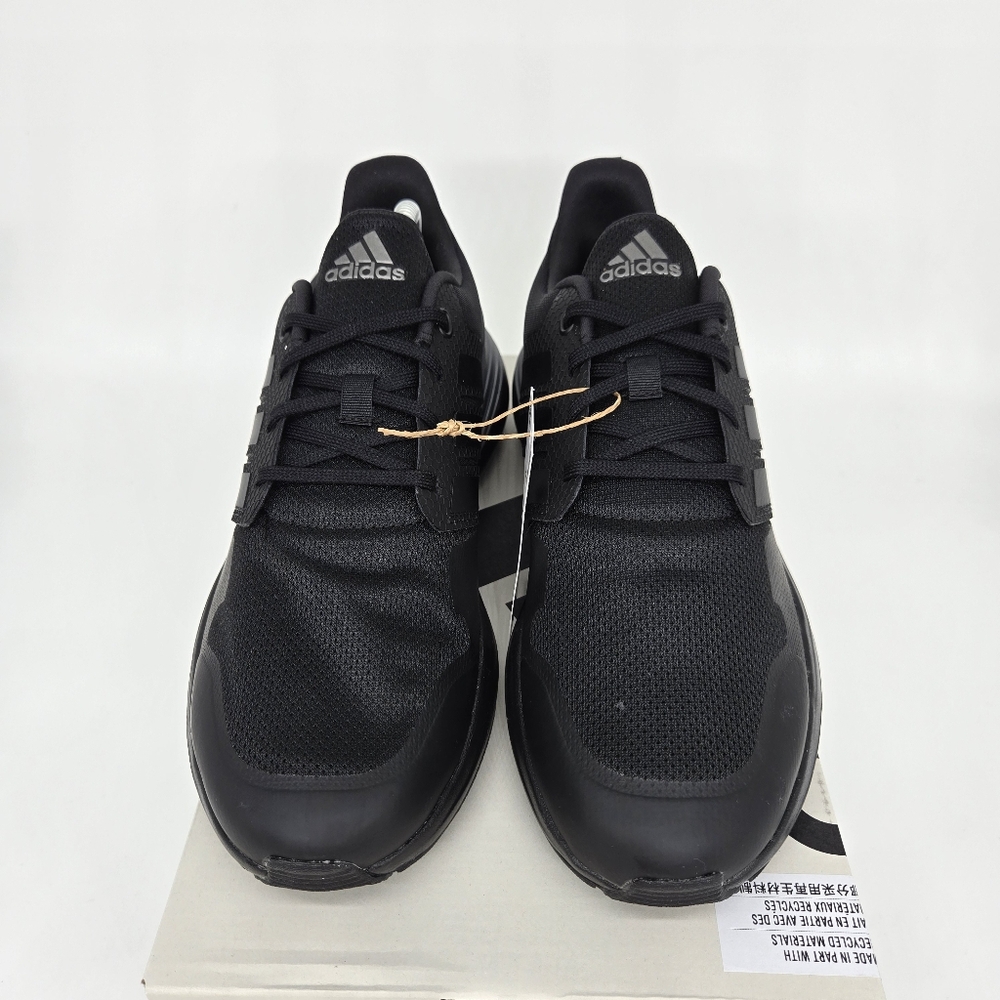 New adidas RapidaSport Bounce J 'Black Iron Metallic' Youth Shoes Size 7 - Picture 2 of 8